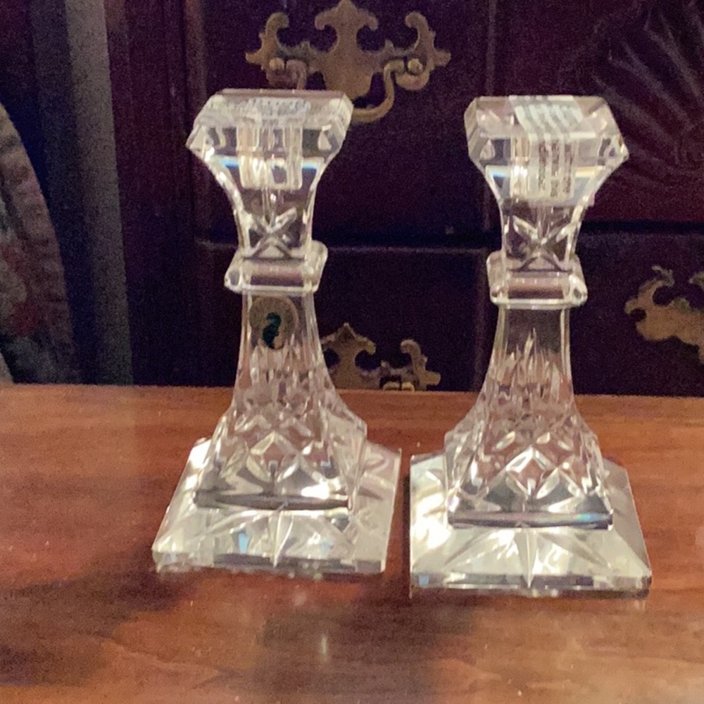 WaterFord Crystal Lismore 6” candlesticks